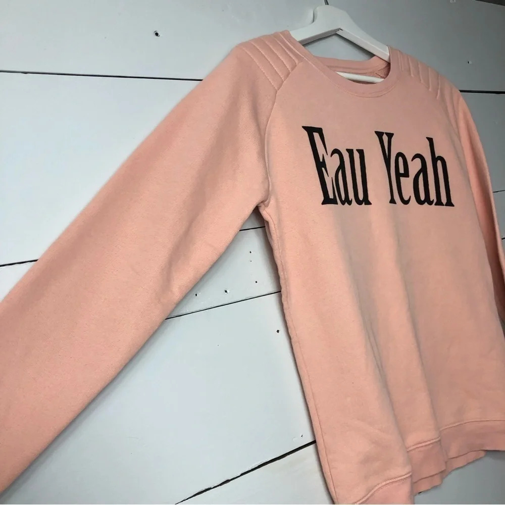 Zoe Karssen Sweatshirt Eau Yeah in Pink Size Small - Picture 4 of 6